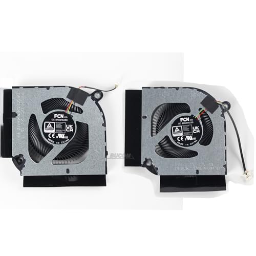 CPU GPU Lüfter Fan für Acer Nitro 5 AN517-55 AN515-58 AN515-55 AN517-41 AN517-46 n22c1 PH317-55 PH315-55 Nitro 16 AN16-41 AN16-51 17 AN17-41 AN17-51 AN17-71 Größe AN-16-41 Lüfter Set L+R von BUCOM
