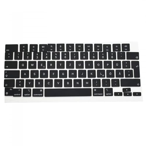BUCOM Tastatur Einzelkappe für MacBook Pro M1 Pro/Max Retina A2442 A2485 14" 16" Größe Taste Command Links Schwarz Kunststoff von BUCOM