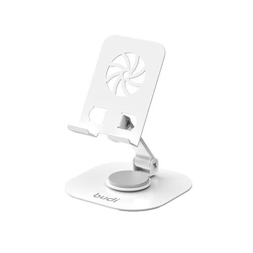 BUDI 360 ° drehbarer faltbarer Metall-Telefonhalter – verstellbarer Ständer für 4-12,9 Zoll Geräte | rutschfeste Silikonbasis | tragbares und langlebiges Design BUDI 360 ° drehbarer faltbarer Metall-Telefonhalter – verstellbarer Ständer für 4-12,9 Zoll Geräte | rutschfeste Silikonbasis | tragbares und langlebiges Design von BUDI