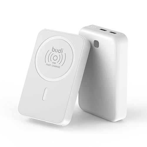 Budi PD 20 W magnetische kabellose Powerbank mit 15 W kabelloser Ladung und Dual-Eingang – mobiles Zubehör Aufladen Kompaktes Gerät Telefonkabel Ladegerät Gadgets USB Smartphone aufladbar Budi PD 20 W magnetische kabellose Powerbank mit 15 W kabelloser Ladung und Dual-Eingang – mobiles Zubehör Aufladen Kompaktes Gerät Telefonkabel Ladegerät Gadgets USB Smartphone aufladbar von BUDI