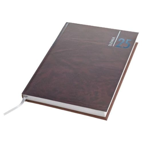 Tagesplaner 2025, fester Block, 15 x 21 cm, Bordeaux von BUFFETTI