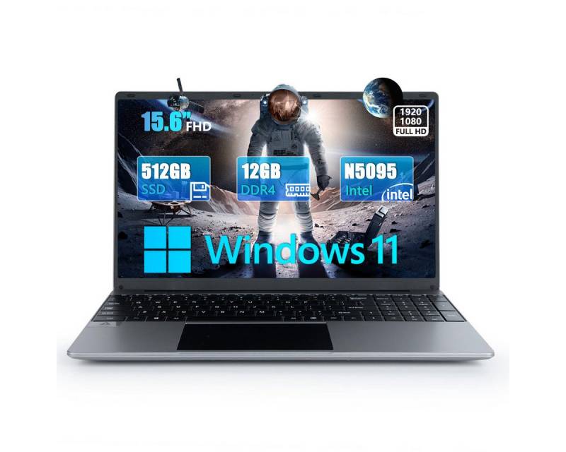 BUFO Laptop Notebook 15,6 Zoll FHD IPS-Display 1920x1080,512GB SSD Notebook (Intel, 512 GB SSD) von BUFO