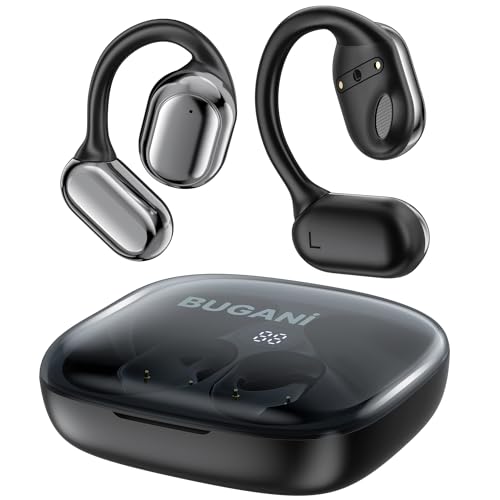 BUGANI Bluetooth Kopfhörer, Kabellose Open Ear Bluetooth 5.4, 30 Stunden großer Treiber von 16,2mm Over Earbuds Sportkopfhörer für den Außenbereich BUGANI Bluetooth Kopfhörer, Kabellose Open Ear Bluetooth 5.4, 30 Stunden großer Treiber von 16,2mm Over Earbuds Sportkopfhörer für den Außenbereich von BUGANI