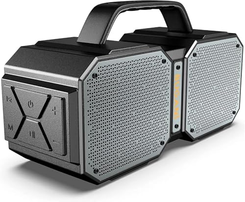 BUGANI Bluetooth-Lautsprecher, 60W Drahtlos Tragbarer Lautsprecher, 32 Stunden Akku, Bluetooth 5.3 Stereo-Pairing, IPX6 Wasserdicht, Bass-Treibern, EQ/AUX/TF-Karte/USB-C, Geeignet für Party, Draußen BUGANI Bluetooth-Lautsprecher, 60W Drahtlos Tragbarer Lautsprecher, 32 Stunden Akku, Bluetooth 5.3 Stereo-Pairing, IPX6 Wasserdicht, Bass-Treibern, EQ/AUX/TF-Karte/USB-C, Geeignet für Party, Draußen von BUGANI