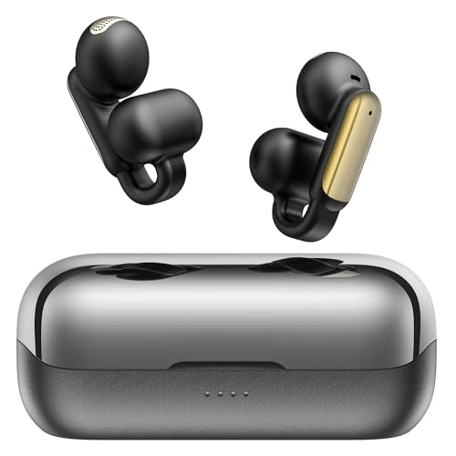 BUGANI Clip On Kopfhörer, Open Ear Kopfhörer 5.4 Bluetooth Kopfhörer Open Ear Earbuds 32H Wiedergabe,ENC Clear Talk Berührungssteuerung IPX6 Wasserschutz für Sport Fitness Schwarz BUGANI Clip On Kopfhörer, Open Ear Kopfhörer 5.4 Bluetooth Kopfhörer Open Ear Earbuds 32H Wiedergabe,ENC Clear Talk Berührungssteuerung IPX6 Wasserschutz für Sport Fitness Schwarz von BUGANI