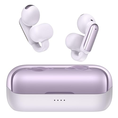 BUGANI Open Ear Kopfhörer, Clip On Kopfhörer 5.4 Bluetooth Kopfhörer Open Ear Earbuds Berührungssteuerung 32H Wiedergabe ENC Clear Talk IPX6 Wasserschutz für Sport Fitness, Lila BUGANI Open Ear Kopfhörer, Clip On Kopfhörer 5.4 Bluetooth Kopfhörer Open Ear Earbuds Berührungssteuerung 32H Wiedergabe ENC Clear Talk IPX6 Wasserschutz für Sport Fitness, Lila von BUGANI