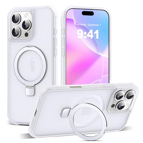 BUGARORE Schutzhülle für iPhone 16 Pro Max: Unsichtbarer magnetischer O-Ring-Ständer, kompatibel mit MagSafe militärischer Qualität, durchscheinende Hülle, tolles Griffgefühl, Hüllen für iPhone 16 Pro BUGARORE Schutzhülle für iPhone 16 Pro Max: Unsichtbarer magnetischer O-Ring-Ständer, kompatibel mit MagSafe militärischer Qualität, durchscheinende Hülle, tolles Griffgefühl, Hüllen für iPhone 16 Pro von BUGARORE