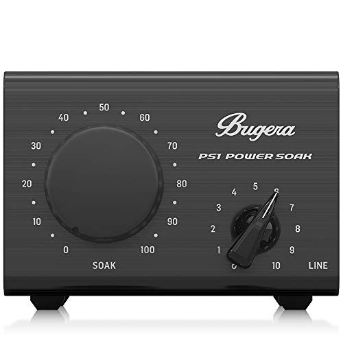 Bugera POWER SOAK PS1 passiver 100 Watt Leistungsdämpfer für Gitarren- und Bassverstärker mit emuliertem Mikrofonausgang von BUGERA