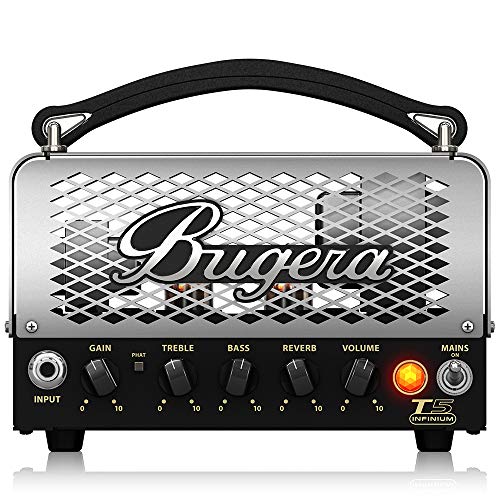 Bugera T5 INFINIUM 5 Watt Cage-Style Röhrenverstärker Topteil mit INFINIUM Tube Life Multiplier und Reverb von BUGERA