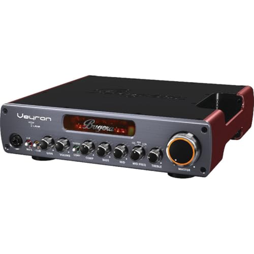 Bugera VEYRON TUBE BV1001T Ultrakompakter 2.000-Watt-Class-D-Bassverstärker mit Röhrenvorverstärker, optischem Kompressor und DYNAMIZER-Technologie von BUGERA