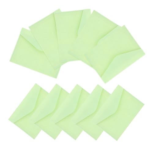 BUGUUYO 10Er Set Umschlag kreative Umschläge kleine Umschläge Briefumschläge Umschläge für Geld Umschläge für Abschlusskarten Begrüßungskartenumschläge Papier Light Green BUGUUYO 10Er Set Umschlag kreative Umschläge kleine Umschläge Briefumschläge Umschläge für Geld Umschläge für Abschlusskarten Begrüßungskartenumschläge Papier Light Green von BUGUUYO