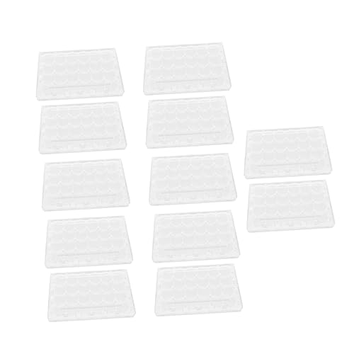 BUGUUYO 12 Stk Wachtelei-Tablett Mini-Eierträger Eierkartons Aufbewahrungsbehälter für Eier kühlschrank eierhalter egg holder for refrigerator Eierschale für Eier Plastik von BUGUUYO