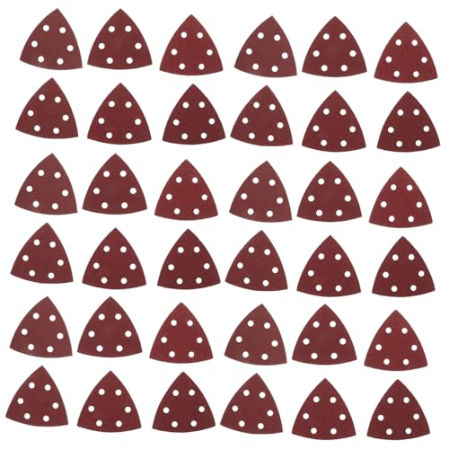 BUGUUYO 120 Stück dreieckiges Schleifpapier Hochleistungs-Schleifpapier Polieren von Sandpapier Schleifmaschinen für die Holzbearbeitung Holzschleifer Aluminiumoxid Brown BUGUUYO 120 Stück dreieckiges Schleifpapier Hochleistungs-Schleifpapier Polieren von Sandpapier Schleifmaschinen für die Holzbearbeitung Holzschleifer Aluminiumoxid Brown von BUGUUYO