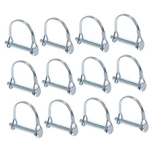 BUGUUYO 12Stücke Drahtverriegelungsstift Teilig für Anhängerkupplung Hochfeste Sicherheitskoppler Einfache Handhabung und Schnelle Freigabe Robustes Design von BUGUUYO