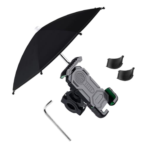 BUGUUYO 1Satz Fahrrad Handyhalterung mit Abnehmbarem Regenschirm Stabiler Telefonständer für Navigation und Anrufe Schutz Sonne und Regen für Sicheres Fahren und Besten Komfort BUGUUYO 1Satz Fahrrad Handyhalterung mit Abnehmbarem Regenschirm Stabiler Telefonständer für Navigation und Anrufe Schutz Sonne und Regen für Sicheres Fahren und Besten Komfort von BUGUUYO