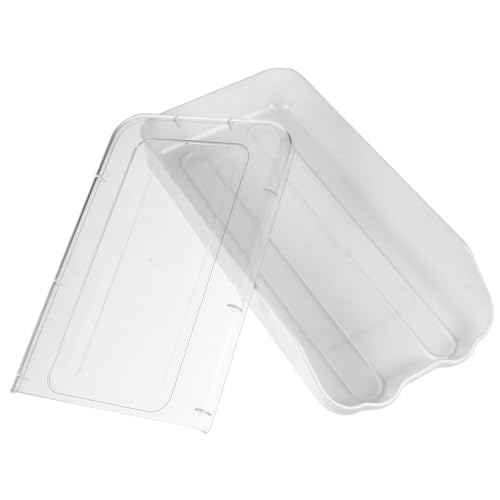 BUGUUYO 1Stk Eierkarton egg tray eier behälter Eierkühlschrankbehälter Eierspender für den Kühlschrank Eierhalterbehälter Schublade Aufbewahrungsbehälter Eierknacker Plastik Transparent von BUGUUYO