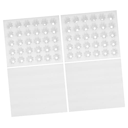BUGUUYO 2st Eierablage Eierkartons Eierschalen Teuflisches Eierfach Luftdicht Gefüllte Eierbehälter Mit Deckel Eierhalter Für Kühlschrank Eierspender Eierkisten Eigelb Perlenbaumwolle Weiß von BUGUUYO