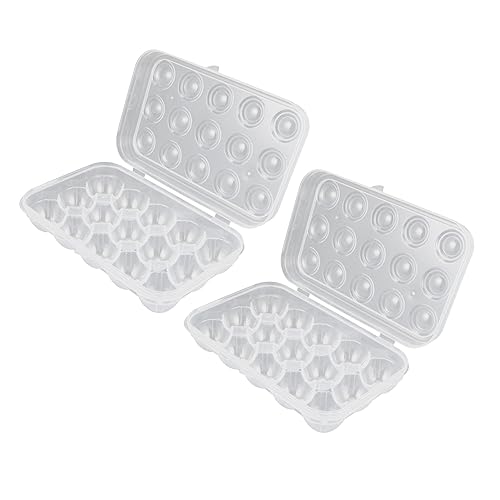 BUGUUYO 2st Für Eier Kühlschrank Eierablage Kühlschrank-eier-organizer Eierkasten Halter Ei-setz-tablett Eierhalterkorb Halter Für Eierständer Eierbehälter Plastik von BUGUUYO