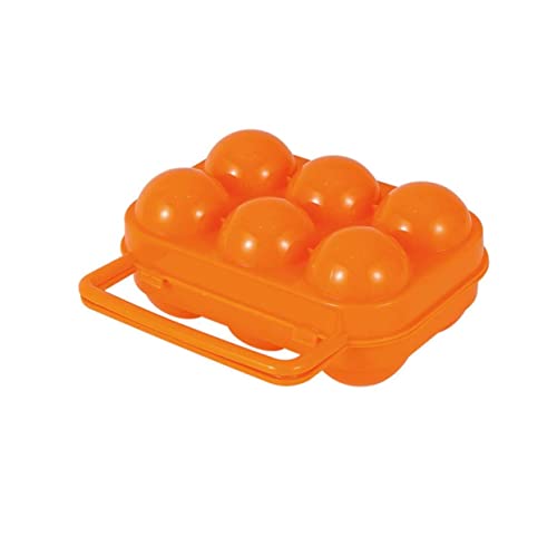 BUGUUYO 3 Stück Kartons Eierablage Tragbare Eierschale Eierträger Tragbarer Eierorganisator Eierhalter Eierkartons Camping-eierkiste Aufbewahrungsbehälter Für Eier Eierregal Pp Orange von BUGUUYO