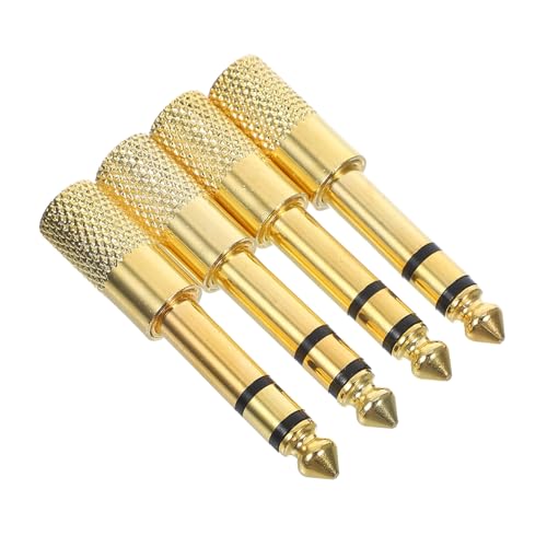 BUGUUYO 4 Stück Audiokonverter Stereo-Adapter Mikrofonleitungsadapter Kopfhörer- Und Mikrofonadapter Audioadapter Und -anschlüsse Mikrofonstecker Golden Kupfer BUGUUYO 4 Stück Audiokonverter Stereo-Adapter Mikrofonleitungsadapter Kopfhörer- Und Mikrofonadapter Audioadapter Und -anschlüsse Mikrofonstecker Golden Kupfer von BUGUUYO
