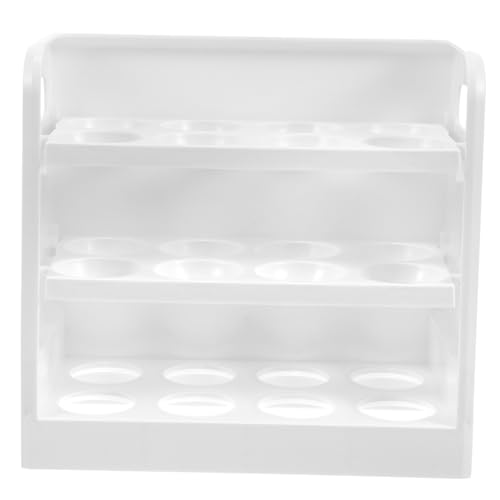 BUGUUYO Eierhalter für den Kühlschrank 3-stufiges Eierregal -Design Eieraufbewahrung Kühlschranktür Eier-Organizer stabil praktisch von BUGUUYO