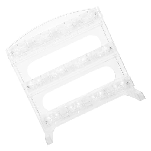 BUGUUYO Eiergitter Stapelbare Eierschale Behälter Für Eierhalter Kühlschrank Eierbehälter Eierplatte Eierhalter Für Kühlschrank Eierträger Eieraufbewahrungshalterung Transparent Plastik von BUGUUYO