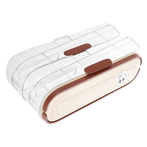 BUGUUYO Eier-Organizer-Behälter automatischer Roll-Kühlschrank-Spender große Kapazität Eierhalter für den Kühlschrank von BUGUUYO