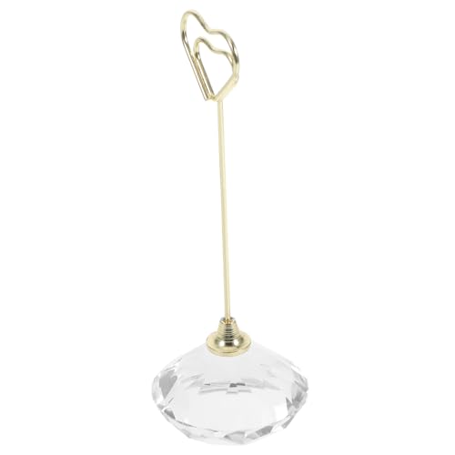 BUGUUYO Fotoordner Zettelständer Notizhalter aus Metall Memohalterständer Kartenpräsentationsclip Lustige Fotohalter Notizkartenhalter Halter für Büroklammern Eisen Golden von BUGUUYO