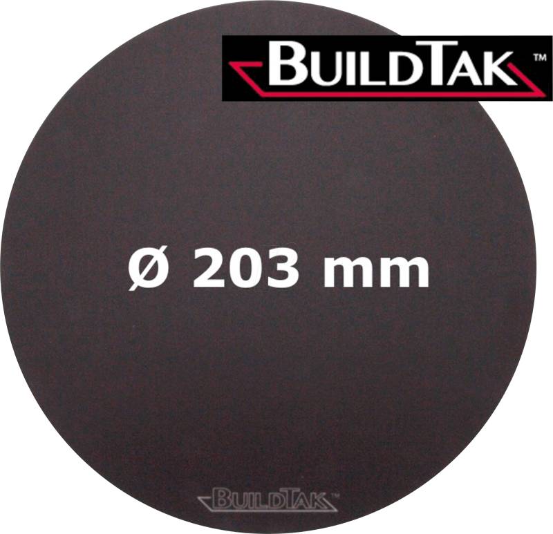 BUILD BT08DIA - 3D Druck, Druckbettfolie,  Ø 203 mm von BUILDTAK