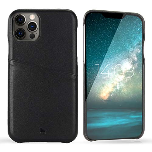 BULLAZO Menor Urban – kompatibel mit iPhone 12 iPhone 12 Pro Case Handy Hülle aus hochwertigem Leder 6,1“ schwarz von BULLAZO Business Accessoires