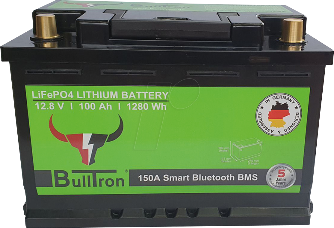 BULL 12.8-100B - Lithium-Akku, LiFePO4, 12,8 V, 100 Ah, Basic von BULLTRON