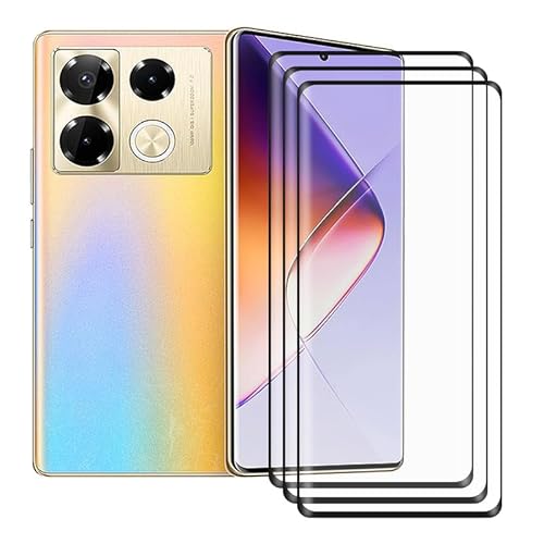 BUNAL für Infinix Note 40 Pro 5G (6.78") Gehärtetes Glas (3 Sätze), 9H Härte Displayschutzfolie, Anti-Kratzen Anti-Fingerprint Gehärtetes Glasschutzglas Gehärtete Folie von BUNAL