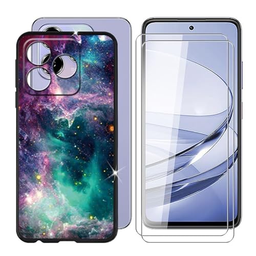 BUNAL für ZTE Blade V60 (6.72") Handyhülle + Displayschutz(2 Sätze), Silikon Hülle rutschfeste Stoßkasten Schale Schutzhülle + Gehärtetes Glas - Fäulnis 2 von BUNAL