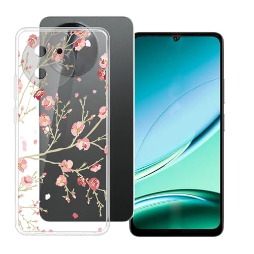 BUNALFaa Hülle für Doogee Note 59 Pro Cover, Transparent Handyhülle rutschfeste Stoßfest Sturzsichere Schutzhülle Schale Weich Silikon Case für Doogee Note 59 Pro -Rosa Blumen BUNALFaa Hülle für Doogee Note 59 Pro Cover, Transparent Handyhülle rutschfeste Stoßfest Sturzsichere Schutzhülle Schale Weich Silikon Case für Doogee Note 59 Pro -Rosa Blumen von BUNALFaa