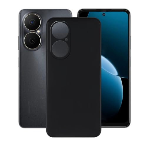 BUNALFaa Hülle für Huawei Nova Y73 (6.67") Cover, schwarz Handyhülle rutschfeste Stoßfest Sturzsichere Schutzhülle Schale Weich Silikon Case für - schwarz von BUNALFaa