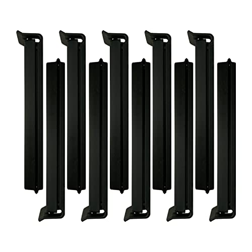 MEGA CLIP Tütenclips (10 Stück) in schwarz | 10 Verschlussclips/Beutelklammern/Lebensmittel Aufbewahrung Clips in schwarz mit 14 cm Länge und 1,8 cm Breite, Cliptastisch funktionale Qualität von BUNEO