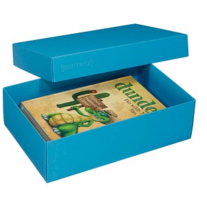 2 BUNTBOX L Geschenkboxen 3,6 l blau 26,6 x 17,2 x 7,8 cm von BUNTBOX