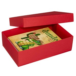 2 BUNTBOX L Geschenkboxen 3,6 l rot 26,6 x 17,2 x 7,8 cm von BUNTBOX