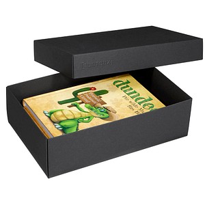 2 BUNTBOX L Geschenkboxen 3,6 l schwarz 26,6 x 17,2 x 7,8 cm von BUNTBOX