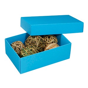 3 BUNTBOX M Geschenkboxen 1,1 l blau 17,0 x 11,0 x 6,0 cm von BUNTBOX