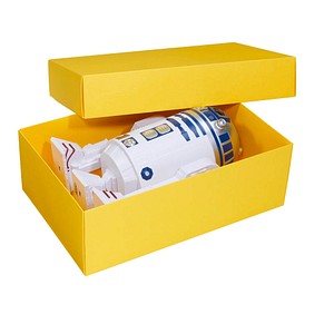 3 BUNTBOX M Geschenkboxen 1,1 l gelb 17,0 x 11,0 x 6,0 cm von BUNTBOX