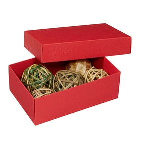 3 BUNTBOX M Geschenkboxen 1,1 l rot 17,0 x 11,0 x 6,0 cm von BUNTBOX