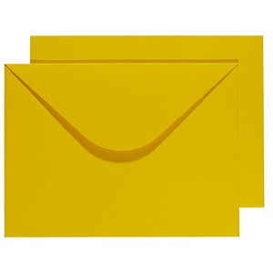 BUNTBOX Briefumschläge DIN C4 ohne Fenster gelb Steckverschluss 2 St. von BUNTBOX