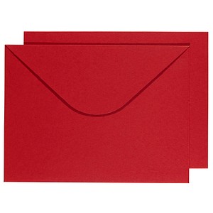 BUNTBOX Briefumschläge DIN C4 ohne Fenster rot Steckverschluss 2 St. von BUNTBOX