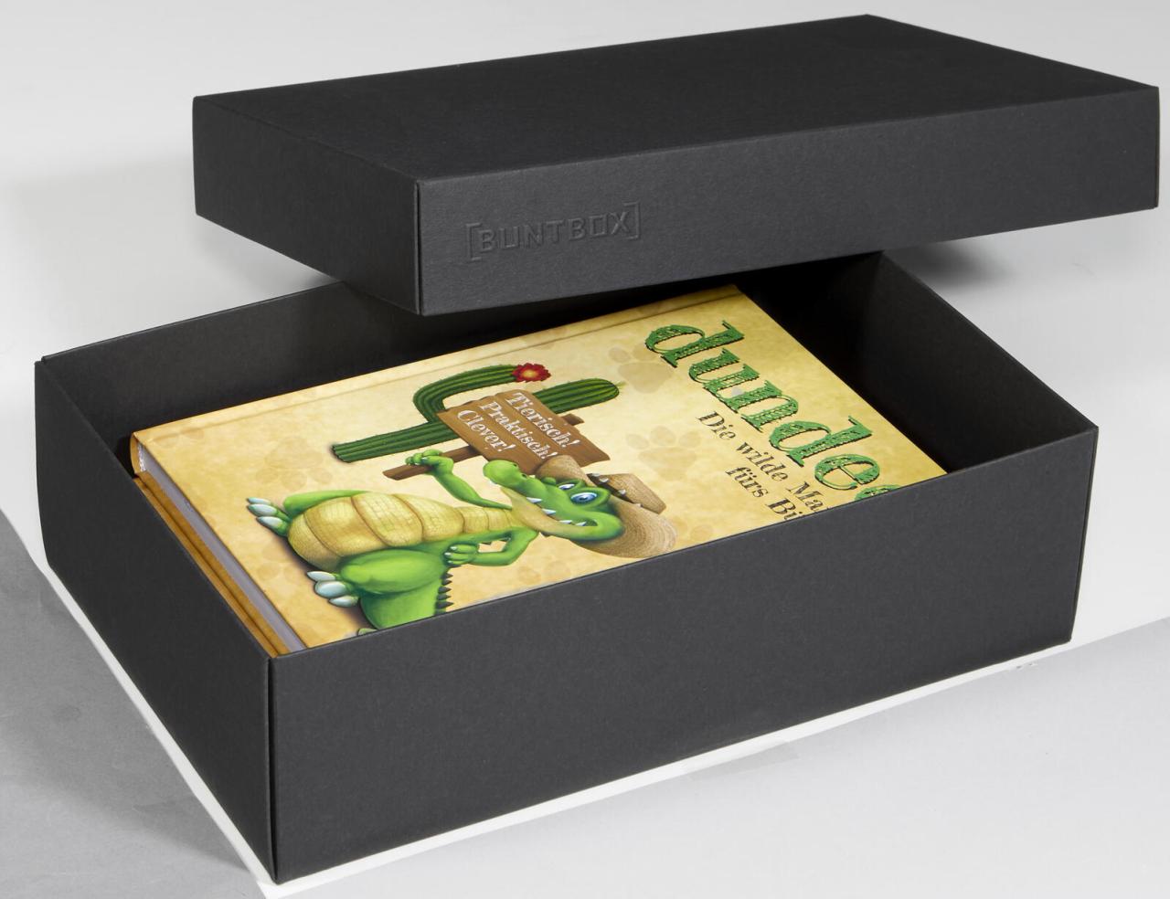 BUNTBOX Geschenkboxen Buntbox Geschenkbox L schw.2St 3,6 l - 26,6 x 17,2 x 7,... von BUNTBOX