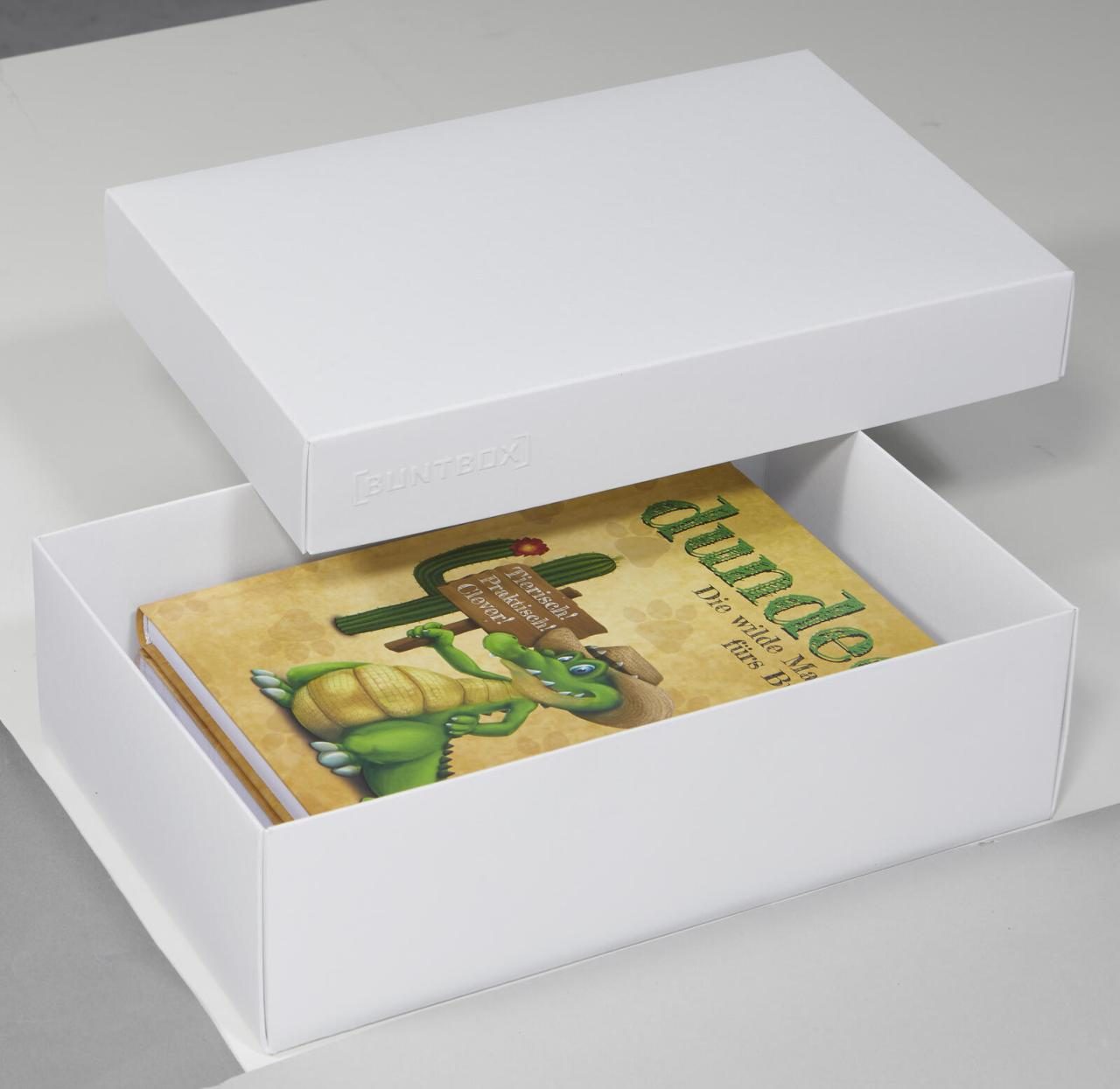 BUNTBOX Geschenkboxen Buntbox Geschenkbox L weiß 2St 3,6 l - 26,6 x 17,2 x 7,... von BUNTBOX