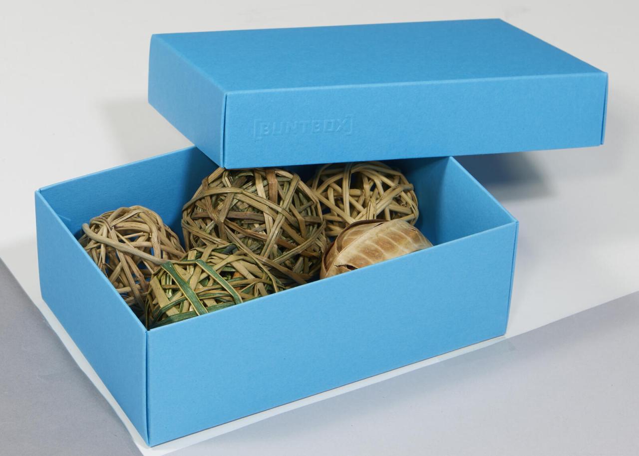 BUNTBOX Geschenkboxen Buntbox Geschenkbox M blau 3St 1,1 l - 17,0 x 11,0 x 6,... von BUNTBOX