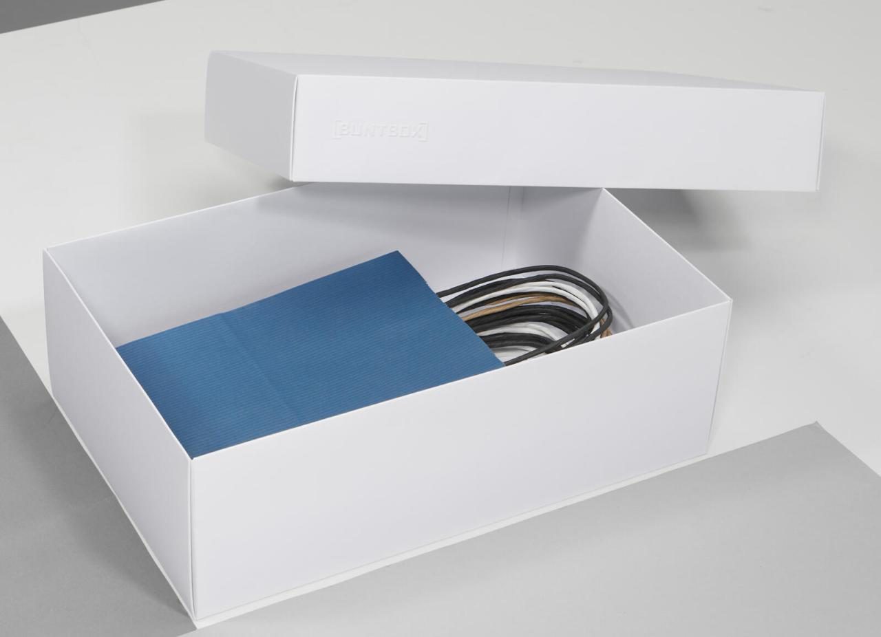 BUNTBOX Geschenkboxen Buntbox Geschenkbox XL ws 1St. 8,6 l - 34,0 x 22,0 x 11... von BUNTBOX