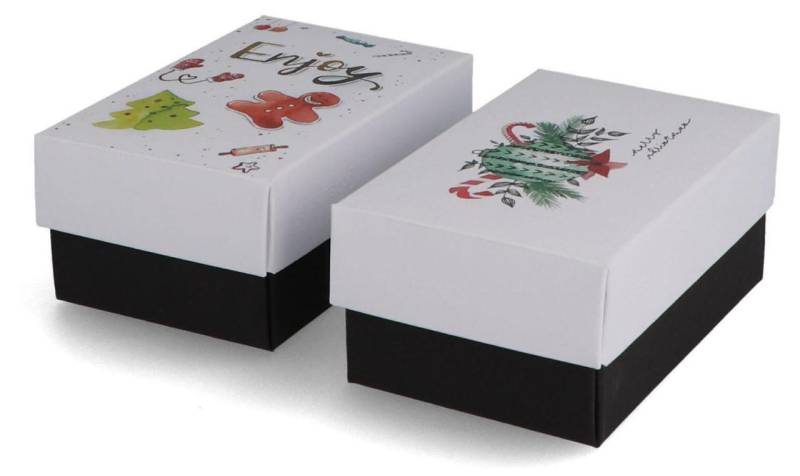BUNTBOX Geschenkboxen Buntbox Weihnachten L 2tlg 3,6 l - 26,6 x 17,2 x 7,8 cm... von BUNTBOX