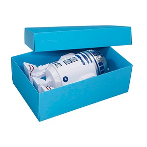 BUNTBOX XL Geschenkboxen 8,6 l blau 34,0 x 22,0 x 11,5 cm von BUNTBOX